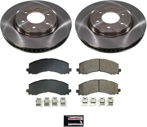 POWERSTOP Front CRK8744 Geomet Coated Brake Rotor and Pad Kit in Saudi Arabia
