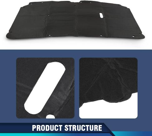 PIT66 Hood Insulation Pad Heat Shield w/ Clips Compatible with Ford F250 F350 F450 Super Duty 1999-2007/Fit Ford Excursion 2000-2007 Heat Blanket in Saudi Arabia
