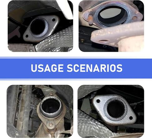 ID 60mm Exhaust Donut Gasket, 2.36 Inch Graphite Metal Flange Gasket Replacement for Exhaust Pipe & Manifold, Leak Proof Seal for Car Truck Vehicle Engine (60MM) in Saudi Arabia