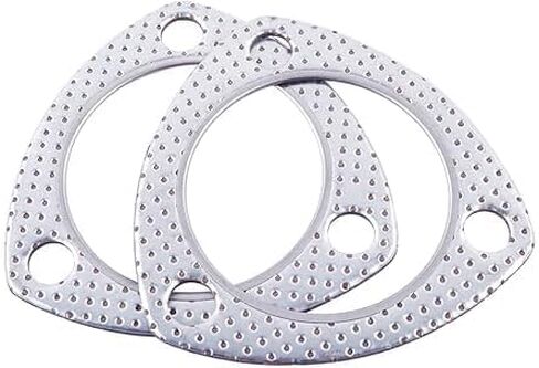 JOIUYOLJ Exhaust Flange Gasket 2.25-inch 2Pcs 3-Bolt for Multipurpose Manifold Catalytic Converter Turbine Header Replacement Shaft Return Engine Exhaust Pipe in Kuwait
