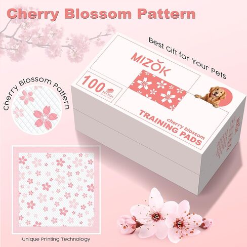 وسادات MIZOK للجراء مقاس 22 × 22 بوصة بنمط زهر الكرز، 200 قطعة in Kuwait