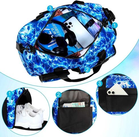 حقيبة دفل للأطفال للفتيات، حقيبة حمل للسفر مع مقصورات للأحذية، حقيبة رقص مقاومة للماء للمراهقين، حقيبة حمل رياضية وردية في عطلة نهاية الأسبوع in Kuwait