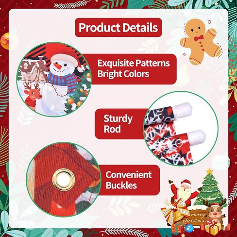 71 x 12 Inches Christmas Lighted Banner for Doorway Porch Yard, “MERRY" and “CHRISTMAS" Buffalo Plaid Holiday Theme Decor Outdoor Indoor Front Door Wall Welcome Hanging LED Banner Sign Decorations Party Supplies in Kuwait