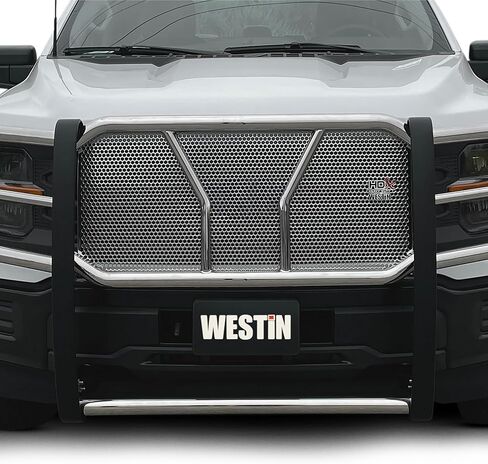 Westin 57-4060 HDX 1-Piece Grille Guard fits 2021-2026 F150 with Front Camera (Exc Raptor Platinum and 2022 and up Lightning EV) in Saudi Arabia