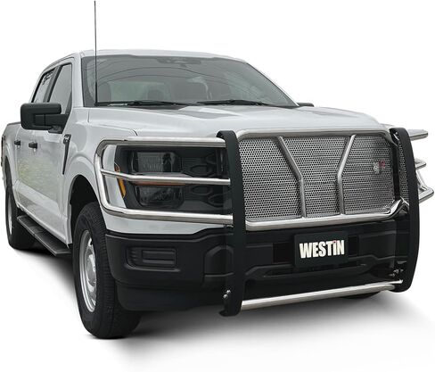 Westin 57-4060 HDX 1-Piece Grille Guard fits 2021-2026 F150 with Front Camera (Exc Raptor Platinum and 2022 and up Lightning EV) in Saudi Arabia