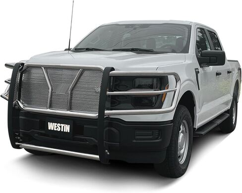 Westin 57-4060 HDX 1-Piece Grille Guard fits 2021-2026 F150 with Front Camera (Exc Raptor Platinum and 2022 and up Lightning EV) in Saudi Arabia