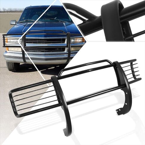 متوافق مع Chevy/GMC C/K GMT400 Pickup 88-99 واقي حماية شبكة المصد الأمامي، أسود in Kuwait