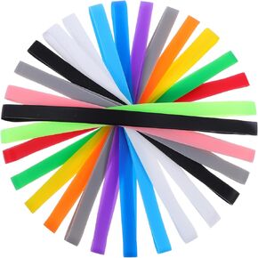 15 Pcs Colorful Silicone Rubber Bands, 5.5 inch Planner Elastic Wrapping Bands for Notebook Office Outdoor Gear Gifts Packing Crab Traps Art Cooking Exercise in Saudi Arabia