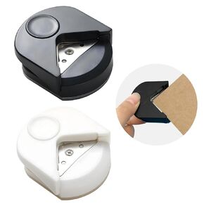 قطعتان من خرامة الزوايا المستديرة - خرامة ورق مستديرة صغيرة مقاس 4 مم، مناسبة لسجلات القصاصات، وصناعة بطاقات الصور، والحرف اليدوية اليدوية لقطع الورق. in Kuwait