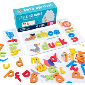 Alphabet Puzzle Toy Learning Educational Toys Spell Letter Matching Game for Preschool Toddlers Kids, Christmas Birthday Gifts in Kuwait