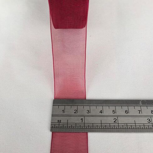 50 Yards (1 Roll) 1" Solid Organza Ribbon Craft Bow Party Decoration Packing Ribbons Blue in Saudi Arabia