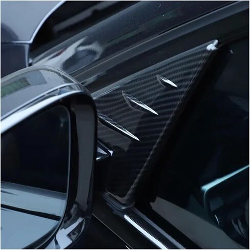 Compatible for BMW 3 Series G20 2020-2024 ABS Rearview Mirror Side Triangle Spoiler Wind Deflector Trim Cover Car Decorative Accessories(Carbon Fiber) in Saudi Arabia