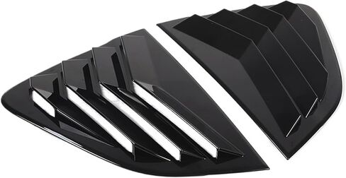 متوافق مع مازدا MX-5 ND 2016-23 ABS مات الأسود نافذة السيارة الخلفية مثلث منحرف غطاء الكسوة ملصق الملحقات (ألياف الكربون) in Saudi Arabia