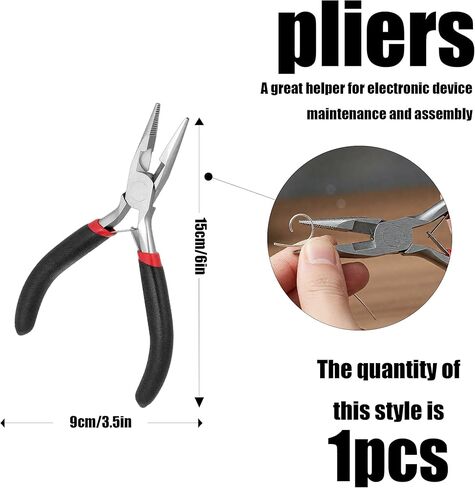 Needle Nose Pliers for Jewelry Making, Precision Chain Nose Pliers for Beading, Wire Wrapping, Jump Rings, and DIY Craft Projects in Saudi Arabia