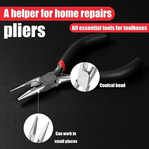 Needle Nose Pliers for Jewelry Making, Precision Chain Nose Pliers for Beading, Wire Wrapping, Jump Rings, and DIY Craft Projects in Saudi Arabia