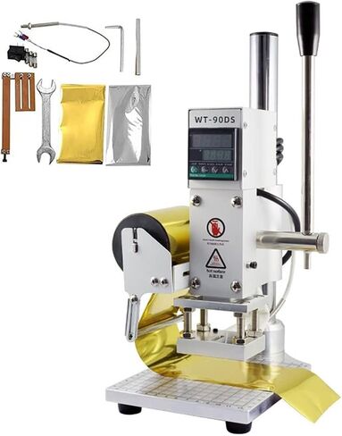 Hot Foil Stamping Machine Dual Use Leather Embossing Bronzing Machine with Digital Display, Embosser Can Set The Temperature in Saudi Arabia