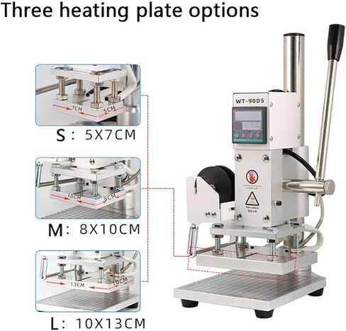 Hot Foil Stamping Machine Dual Use Leather Embossing Bronzing Machine with Digital Display, Embosser Can Set The Temperature in Saudi Arabia