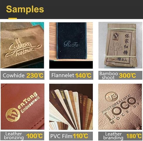 Hot Foil Stamping Machine Dual Use Leather Embossing Bronzing Machine with Digital Display, Embosser Can Set The Temperature in Saudi Arabia