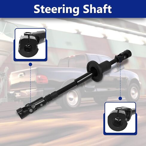 Lower Steering Shaft Steering Column with U-Joint Compatible with 1997-2003 Ford F-150 2004 Ford F-150 Heritage 2001-2002 Ford Expedition 1997-1999 Ford F-250 Replace 425354 F75Z3B676CA in Saudi Arabia