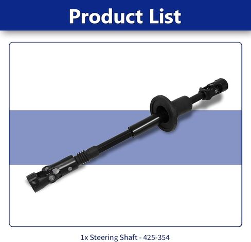 Lower Steering Shaft Steering Column with U-Joint Compatible with 1997-2003 Ford F-150 2004 Ford F-150 Heritage 2001-2002 Ford Expedition 1997-1999 Ford F-250 Replace 425354 F75Z3B676CA in Saudi Arabia