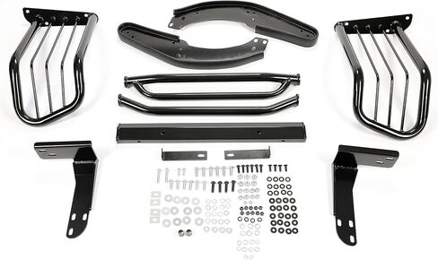 KUAFU Brush Guard Compatible with 1998-2004 Chevrolet S10 Blazer S, GMC Jimmy Envoy Sonoma, Isuzu Hombre, Oldsmobile Bravada Front Bumper Brush Grille Guard Steel Powder Coated Black in Saudi Arabia