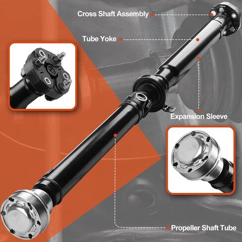 976-063 مجموعة عمود الدفع الخلفي الكامل المتوافقة مع BMW E53 X5 2004 2005 2006، ناقل الحركة الأوتوماتيكي AWD، استبدل OE 65-7017، 976-063، 26107524364، 26107549298 in Saudi Arabia