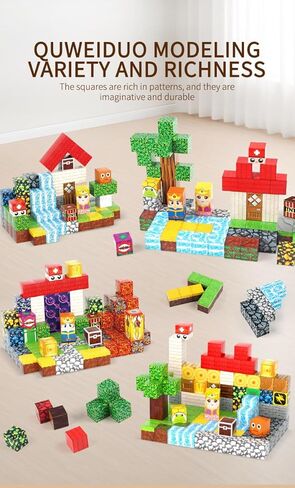 مكعبات مغناطيسية، مجموعة ألعاب مغناطيسية مكونة من 200 قطعة مقاس 0.8 بوصة، مجموعة ألعاب مغناطيسية للفارس والأميرة، مكعبات بناء مكدسة مغناطيس للأطفال، ألعاب ألعاب إبداعية حسية STEM للأطفال الصغار الأولاد والبنات 676 in Kuwait