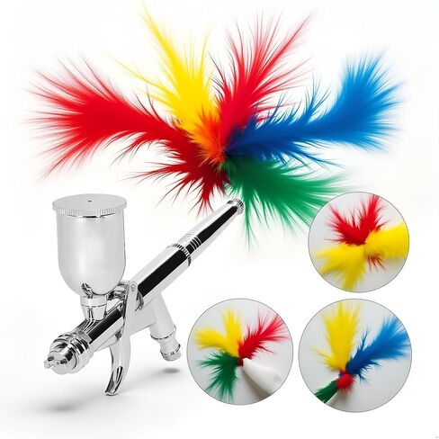 Garosa Professional Airbrush Kit with 0.5mm Nozzle, Ergonomic Trigger Design, Adjustable Spray Pattern for Artwork, Body Art Painting, T217 in Saudi Arabia