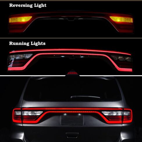 مصباح خلفي LED لإضاءة مركز الباب الخلفي متوافق مع 2014-2023 دودج دورانجو الضوء الخلفي للباب الخلفي المركزي مع فتحة الكاميرا 68453659AA in Saudi Arabia