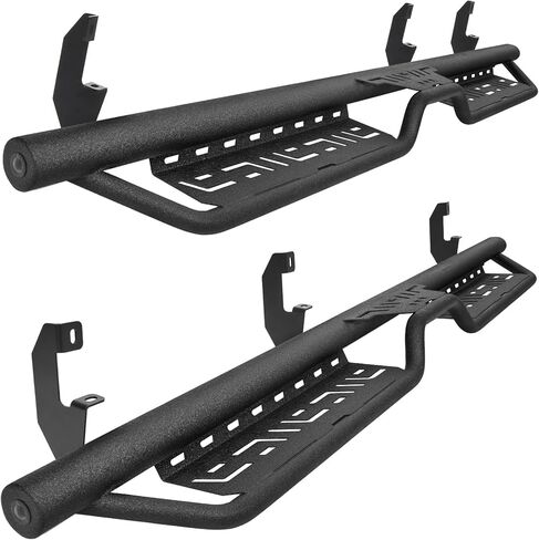JOYTUTUS Running Boards for 2019-2026 Silverado & Sierra 1500, 2020-2026 Silverado/Sierra 2500 HD 3500 HD Crew Cab (Excl 2019 1500 LD/Limited, 500LB Capacity Anti-Slip Side Steps No-Drill Installation in Saudi Arabia