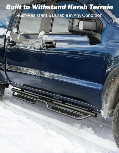JOYTUTUS Running Boards for 2019-2026 Silverado & Sierra 1500, 2020-2026 Silverado/Sierra 2500 HD 3500 HD Crew Cab (Excl 2019 1500 LD/Limited, 500LB Capacity Anti-Slip Side Steps No-Drill Installation in Saudi Arabia