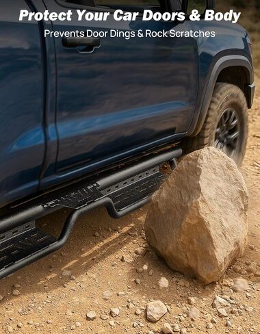 JOYTUTUS Running Boards for 2019-2026 Silverado & Sierra 1500, 2020-2026 Silverado/Sierra 2500 HD 3500 HD Crew Cab (Excl 2019 1500 LD/Limited, 500LB Capacity Anti-Slip Side Steps No-Drill Installation in Saudi Arabia
