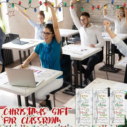 50 مجموعة من هدايا عيد الميلاد لزملاء العمل بكميات كبيرة من قلم حبر جاف مرح ومشرق وزملاء العمل يشبهون أضواء عيد الميلاد والإشارات المرجعية للعطلات وهدايا تقدير الموظفين لفريق موظفي المكتب in Saudi Arabia