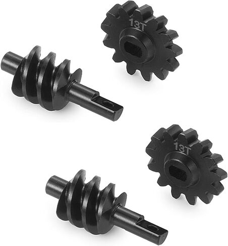 LSG 2Sets 13T Steel Overdrive Gears Underdrive Worm Differential Gears for Axial SCX24 AX24 C10 JLU Gladiator Bronco Deadbolt 1/24 RC Crawler Car Upgrade Parts (2/13T) in Saudi Arabia