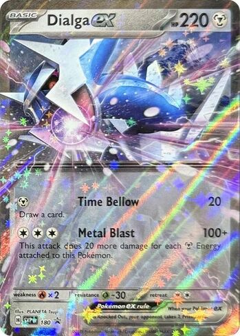 بوكيمون - Dialga ex 180 - Scarlet Violet Black Star Promo - بطاقة فويل واحدة in Saudi Arabia
