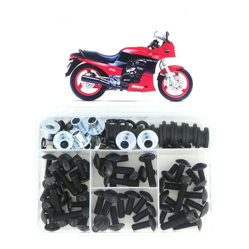 Xitomer Fairing Bolts Kits Compatible with GPZ900R 1984-1996 GPZ900R Mounting Kits Washers Nuts Fastenings Clips Grommets Full Sets in Saudi Arabia