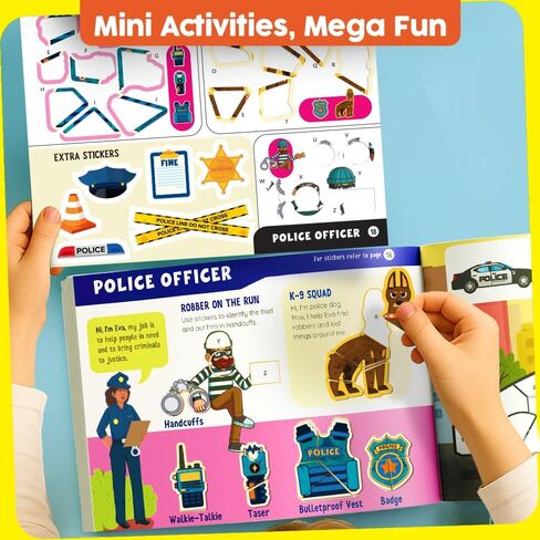 Dot Art Activity - Unicorn & Princess Sticker Art Kit, Arts and Crafts for Kids, Toddler Craft Supplies, Gifts for Boys & Girls Ages 3, 4, 5, 6, 7 Year Old - Kids Travel Activities & Toys in Kuwait