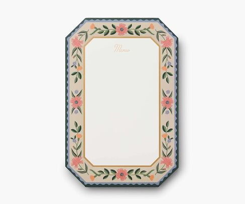 RIFLE PAPER CO. Large Weekly Memo Notepad 65 Tear-Off Pages, Manage Important Tasks, Jot Down a To-Do List, or Leave a Sweet Message with our Illustrated Notepads (9" L x 6" W), Muted Numbered Color Block in Kuwait