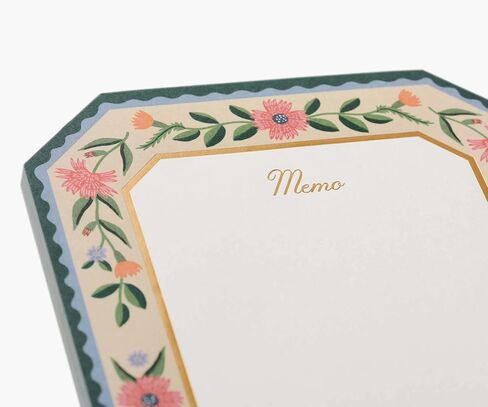 RIFLE PAPER CO. Large Weekly Memo Notepad 65 Tear-Off Pages, Manage Important Tasks, Jot Down a To-Do List, or Leave a Sweet Message with our Illustrated Notepads (9" L x 6" W), Muted Numbered Color Block in Kuwait