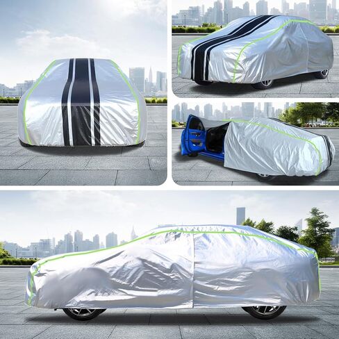 غطاء سيارة متعدد الطبقات مقاوم للماء لجميع الأحوال الجوية لسيارة Toyota Camry 2002-2026/Nissan Altima 2002-2026/Honda Accord Sedan/Coupe 2001-2026، حماية مخصصة من الأشعة فوق البنفسجية للمطر الثلجي in Kuwait