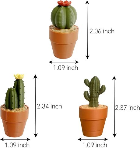 Clicky Cacti Fidget Toy - 3D Printed Tactile Stress Reliever with Mechanical Keyboard Feel | Pocket-Sized Desk Toy, Fun Gift for Cactus Lovers, Office & Home Decor in Saudi Arabia