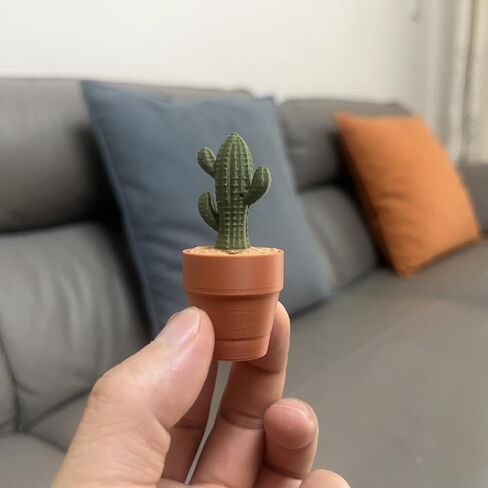 Clicky Cacti Fidget Toy - 3D Printed Tactile Stress Reliever with Mechanical Keyboard Feel | Pocket-Sized Desk Toy, Fun Gift for Cactus Lovers, Office & Home Decor in Saudi Arabia
