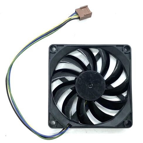 1pc 8010 80mm 8cm Silent Mute Fan PWM Ball Ultra Thin 4-Pin Speed Control Computer CPU Power ITX Small Case 12V Fan 8cm in Saudi Arabia