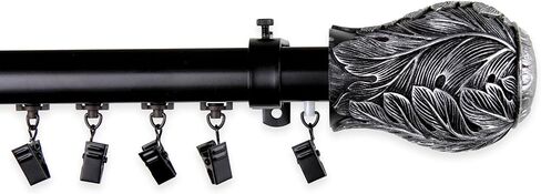 Rod Desyne Cordless Traverse Rod Sliders, Satin Nickel, 10 Piece in Saudi Arabia