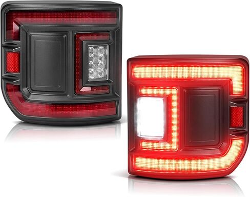 مصابيح خلفية LED DOT مع ضوء الفرامل، ضوء عكسي، ضوء تشغيل، إشارة الانعطاف، مصابيح خلفية مناسبة لسيارة Jeep Gladiator JT 2020 2021 2022 2023 2024 2025، قطعتان in Saudi Arabia