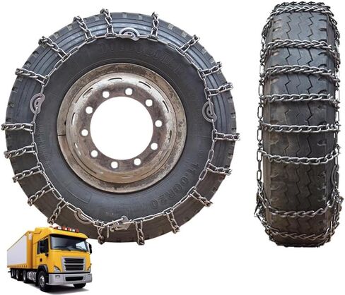 2pcs Snow Chains Tire Chains For Cars Suv Pickup Trucks - Quick Fit AND Easy Installation, Reusable Universal Emergency Traction Snow Chains for Kinds of Trucks 295/70R22.5 2pcs 9R22.5 in Saudi Arabia