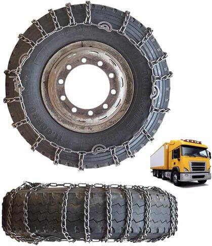 2pcs Snow Chains Tire Chains For Cars Suv Pickup Trucks - Quick Fit AND Easy Installation, Reusable Universal Emergency Traction Snow Chains for Kinds of Trucks 10R22.5 2pcs 6.50-16 in Saudi Arabia
