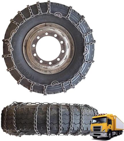 2pcs Snow Chains Tire Chains For Cars Suv Pickup Trucks - Quick Fit AND Easy Installation, Reusable Universal Emergency Traction Snow Chains for Kinds of Trucks 12.00-20 2pcs 275/80R22.5 in Saudi Arabia