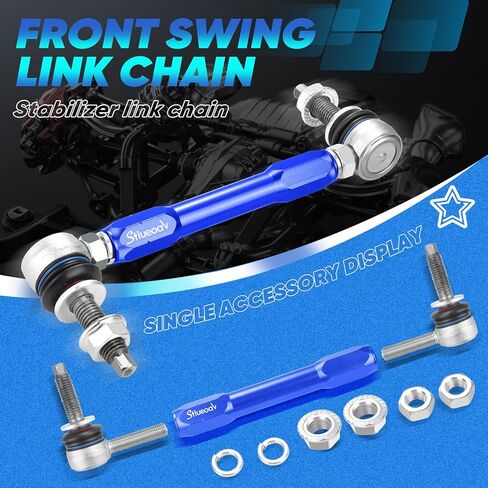 Stiueoav K700432 Sway Bar Link - رابط نهاية المثبت الأمامي متوافق مع 2004-2019 كاديلاك إسكاليد ESV/EXT 2007-2013 شيفروليه أفالانش 2004-2019 شيفروليه تاهو 2004-2019 جي إم سي يوكون in Kuwait
