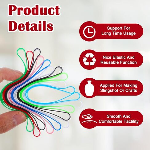 15 Pcs Colorful Silicone Rubber Bands, 5.5 inch Planner Elastic Wrapping Bands for Notebook Office Outdoor Gear Gifts Packing Crab Traps Art Cooking Exercise in Saudi Arabia